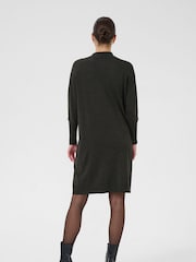 Kaffe Grey KAlizza Long Sleeve Polo Knit Dress - Image 2 of 6