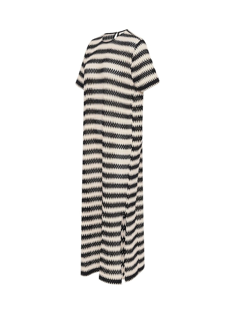 Kaffe KAmolin Short Sleeve Lace Midi Black Dress - Image 5 of 5