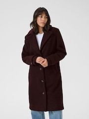 Kaffe Red KAanne Long Sleeve Coat - Image 1 of 6