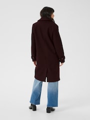 Kaffe Red KAanne Long Sleeve Coat - Image 2 of 6