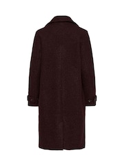 Kaffe Red KAanne Long Sleeve Coat - Image 6 of 6
