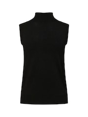 Kaffe Black KAlizza Rollneck Sleeveless Top - Image 6 of 6