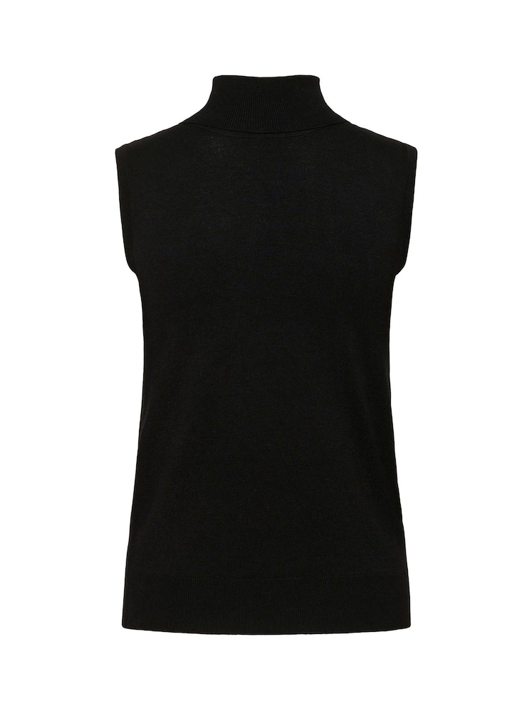 Kaffe Black KAlizza Rollneck Sleeveless Top - Image 6 of 6 Kaffe Black KAlizza Rollneck Sleeveless Top - Image 6 of 6