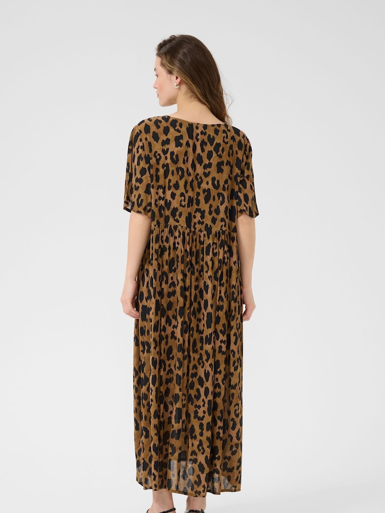 Kaffe Brown KAjessi Dress - Image 2 of 5 Kaffe Brown KAjessi Dress - Image 2 of 5