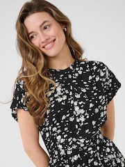 Kaffe KAbeathe Short Sleeve Black Dress - Image 4 of 6