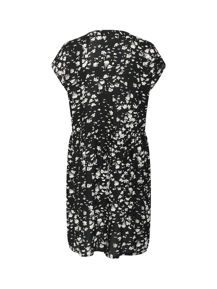 Kaffe KAbeathe Short Sleeve Black Dress - Image 6 of 6