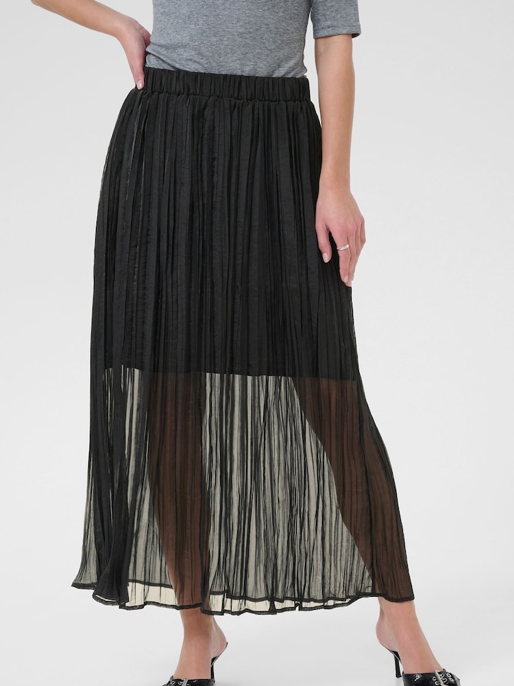 Kaffe KApery Maxi Black Skirt - Image 1 of 5