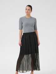 Kaffe KApery Maxi Black Skirt - Image 2 of 5