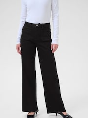 Kaffe KAbrook High Waisted Black Jeans - Image 1 of 7