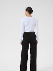 Kaffe KAbrook High Waisted Black Jeans - Image 2 of 7