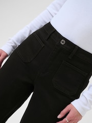 Kaffe KAbrook High Waisted Black Jeans - Image 4 of 7
