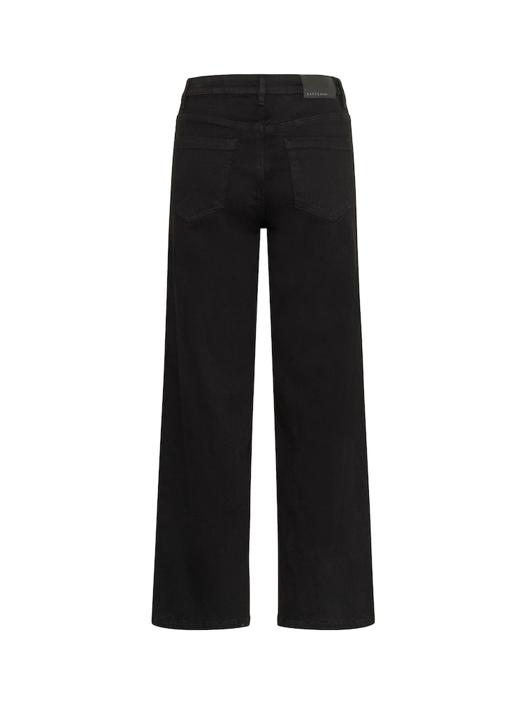 Kaffe KAbrook High Waisted Black Jeans - Image 7 of 7