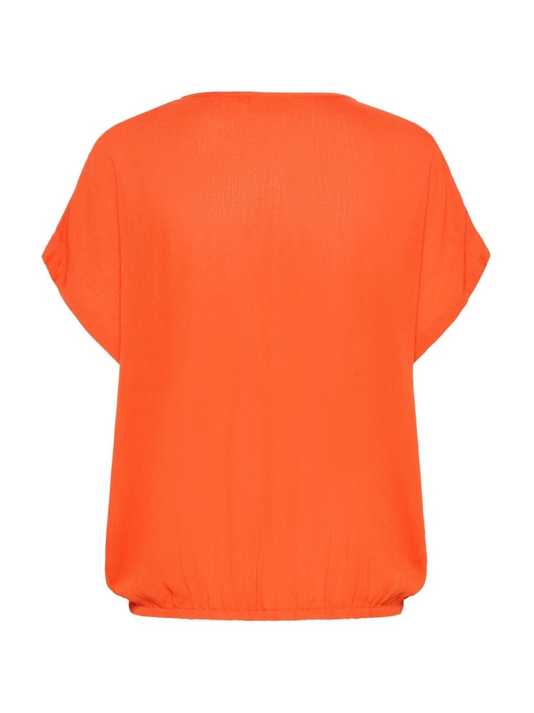 Kaffe Red KAamber Stanley Short Sleeve Blouse - Image 4 of 4