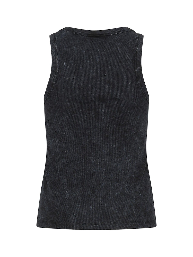 Kaffe KAdodal Round Neck Ribbed Black Vest - Image 5 of 5 Kaffe KAdodal Round Neck Ribbed Black Vest - Image 5 of 5