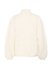 Kaffe KAmaddie Funnel Neck Long Sleeve White Jumper - Image 6 of 6
