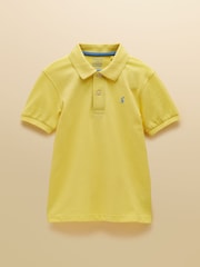 Joules Boys' Woody Yellow & Blue Pack Of Two Polo Shirts - Image 3 of 7
