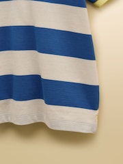 Joules Boys' Woody Yellow & Blue Pack Of Two Polo Shirts - Image 6 of 7