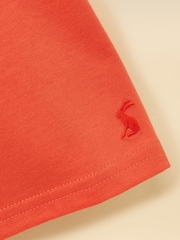 Joules Boys' Archie Orange Short Sleeve Screenprint T-Shirt - Image 4 of 6