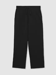 Reiss Black Monterey Cotton-Blend Fleece-Back Joggers - Image 2 of 7
