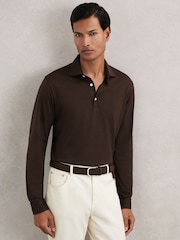 Reiss Brown Porofino Polo Shirt - Image 1 of 6