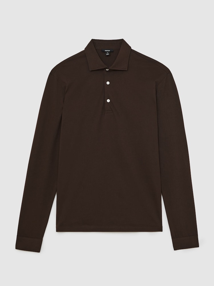 Reiss Brown Porofino Polo Shirt - Image 2 of 6