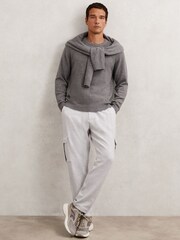 Reiss Willan Jersey Cargo Trousers with Cotton - صورة 1 من 7