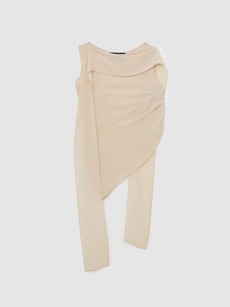 Reiss Pale Pink Misa Reiss | Royal Ballet Panel Shell Top - Image 2 of 7 Reiss Pale Pink Misa Reiss | Royal Ballet Panel Shell Top - Image 2 of 7