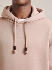 Reiss Pink Silvestro Cotton-Blend Fleece Hoodie - Image 4 of 6