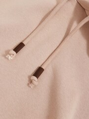Reiss Pink Silvestro Cotton-Blend Fleece Hoodie - Image 6 of 6