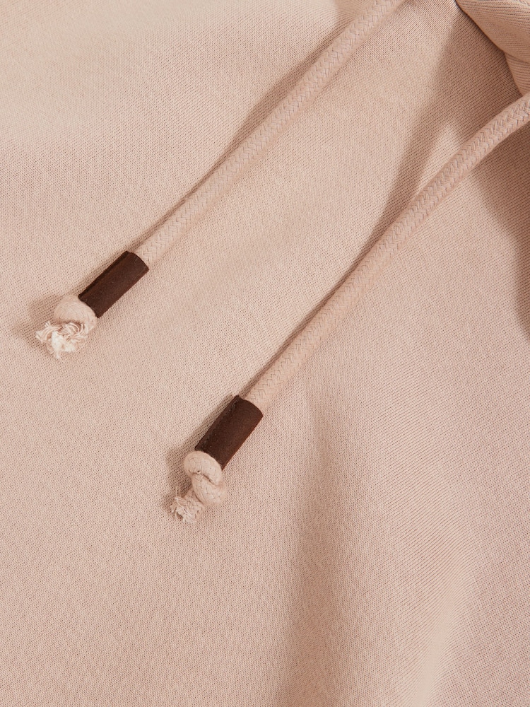 Reiss Pink Silvestro Cotton-Blend Fleece Hoodie - Image 6 of 6