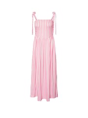 PixieGirl Petite Pink Stripe Tie Shoulder Maxi Dress - Image 5 of 5