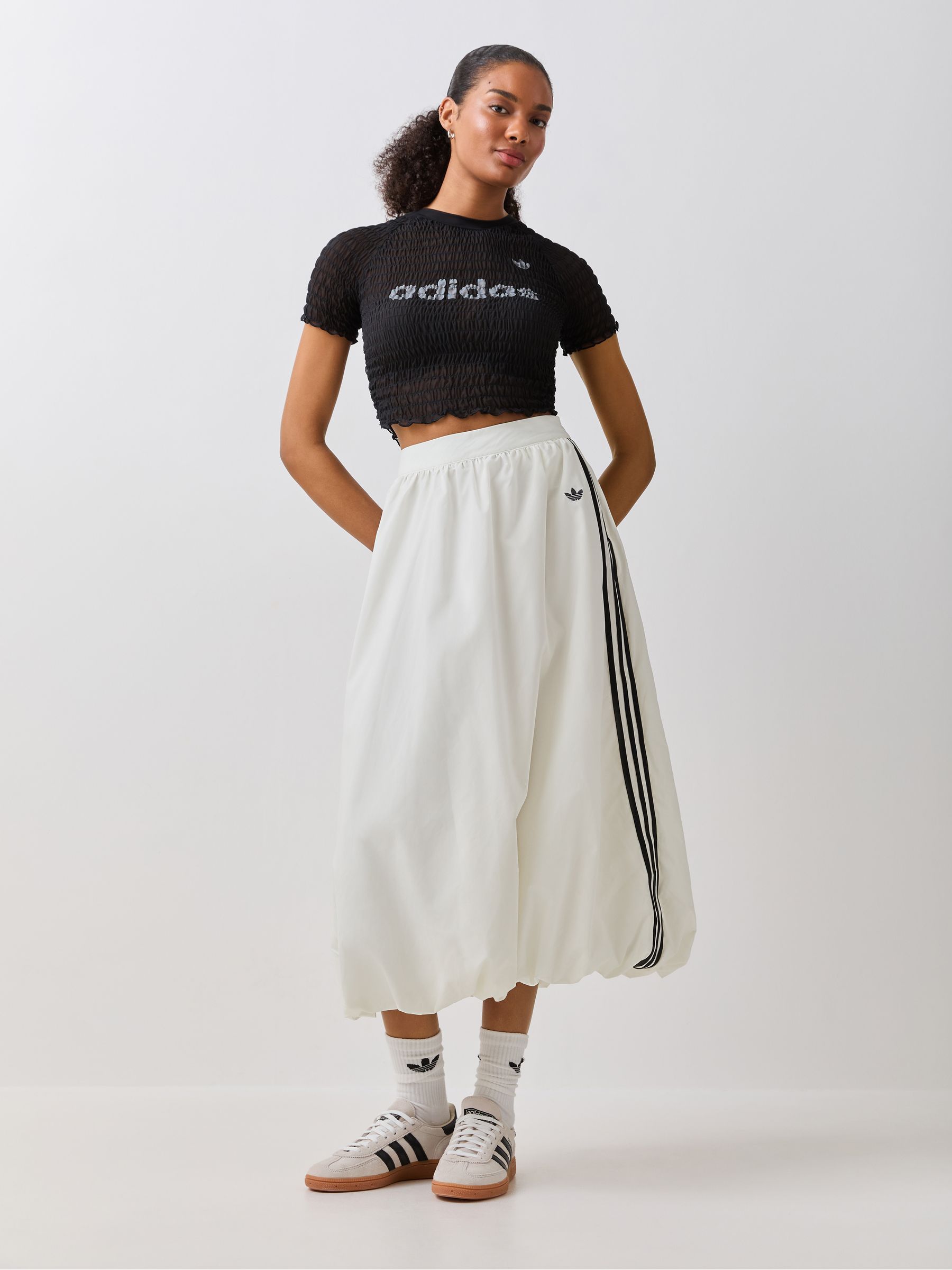 Buy adidas Originals White Balloon Long Skirt from Next Oman