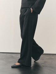 Nothing Ordinary Black Luxe Wide Leg PT-Trousers - Image 3 of 6