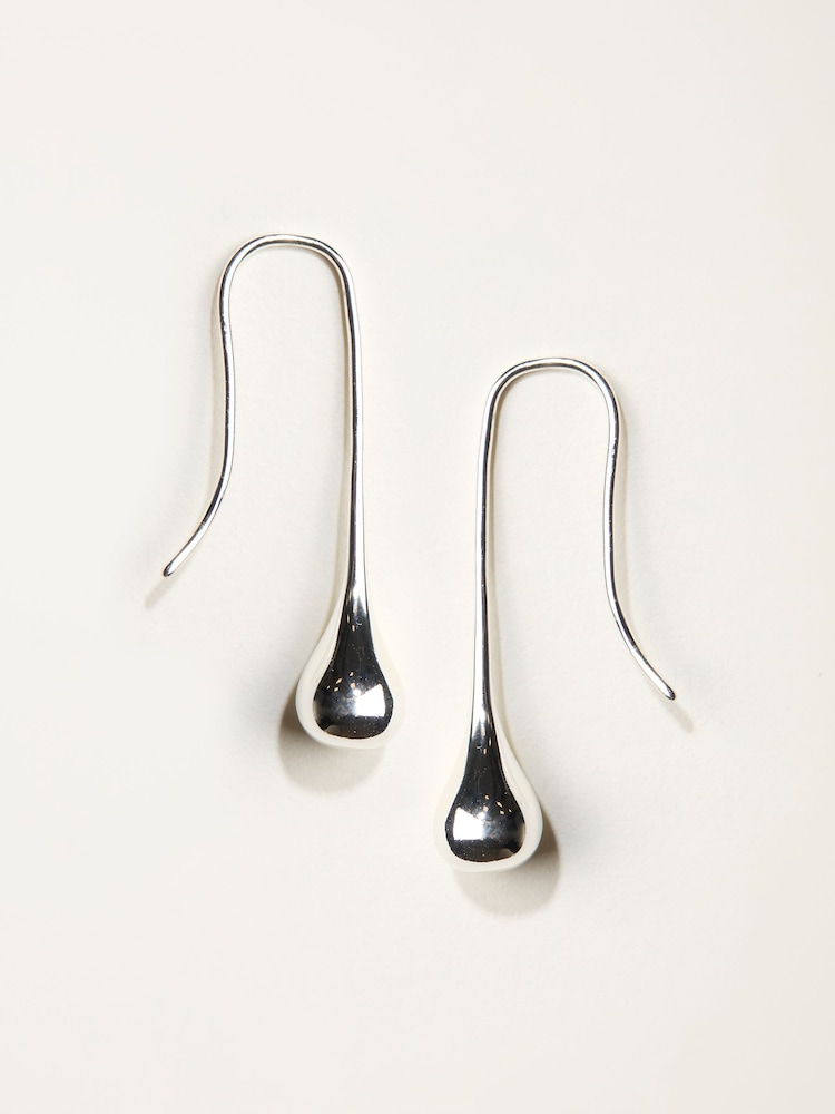 FatFace Silver Tone Drop Earrings - Image 1 of 2