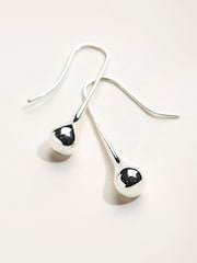 FatFace Silver Tone Drop Earrings - Image 2 of 2