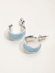 FatFace Blue Enamel Earrings - Image 3 of 3