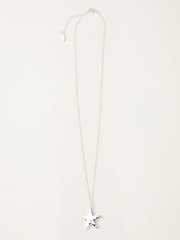 FatFace Silver Tone Large Star Necklace - Image 1 of 2