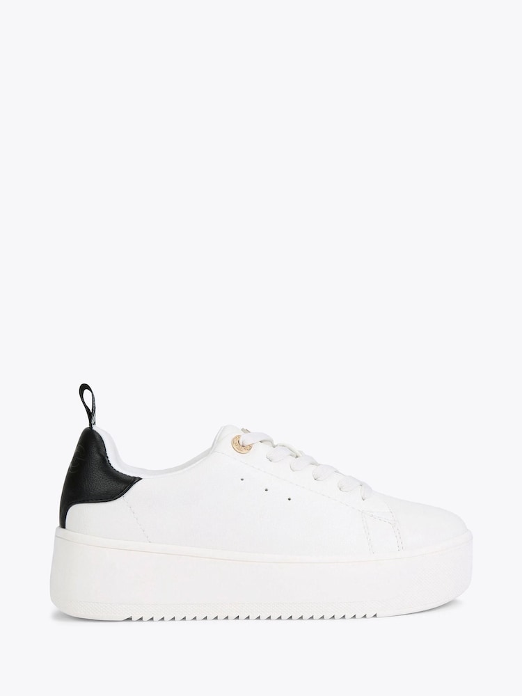 KG Kurt Geiger Lighter Lace Up Black Trainers - Image 1 of 5
