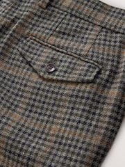 أخضر - Regular Fit Signature Moons 100% British Wool Check Trousers - صورة 5 من 5
