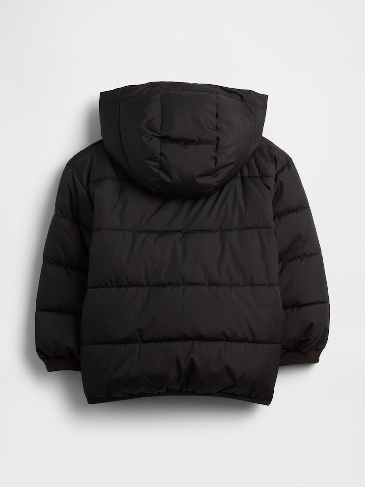 Gap Black Puffer Jacket (6mths-5yrs) (6mths-5yrs) - Image 2 of 3