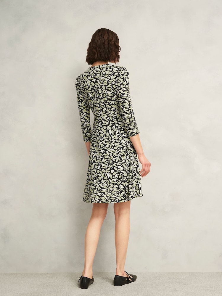 Hobbs Blue Petite Elosie Dress - Image 2 of 4 Hobbs Blue Petite Elosie Dress - Image 2 of 4