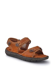 Pavers Brown Mens Adjustable Sandals - Image 3 of 6