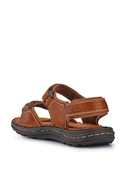 Pavers Brown Mens Adjustable Sandals - Image 4 of 6