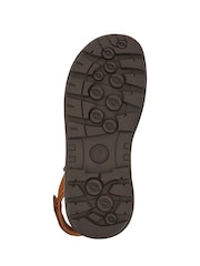 Pavers Brown Mens Adjustable Sandals - Image 6 of 6