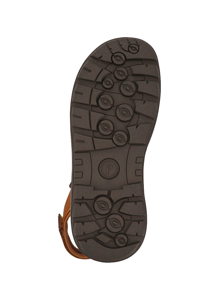 Pavers Brown Mens Adjustable Sandals - Image 6 of 6