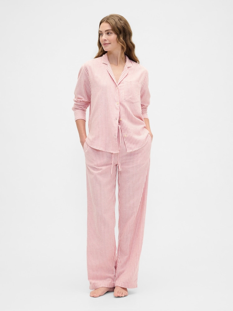 Gap Red Stripe Flannel Pyjama Trousers - Image 2 of 4