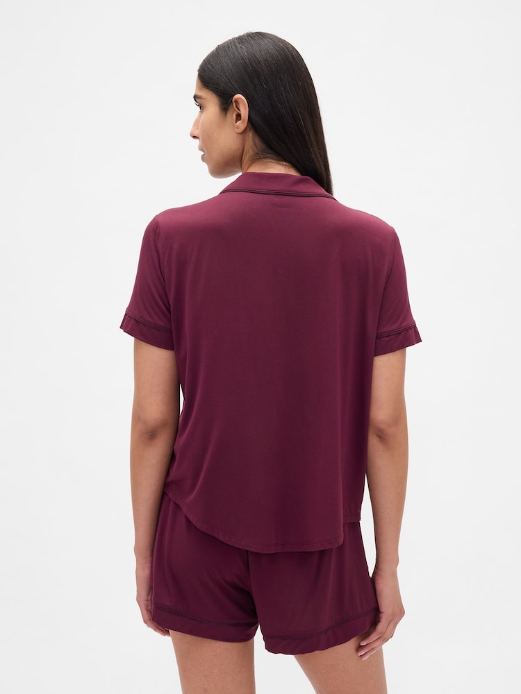 Gap Red Modal Pyjamas Top - Image 2 of 3