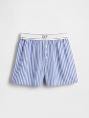 Gap Blue Flannel Pyjama Boxer Shorts (6-13yrs) (6-13yrs) - Image 3 of 4