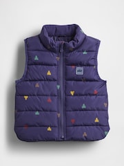 Gap Blue ColdControl Puffer Vest (6mths-5yrs) (6mths-5yrs) - Image 1 of 3