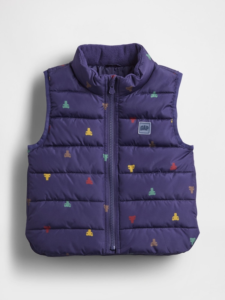 Gap Blue ColdControl Puffer Vest (6mths-5yrs) (6mths-5yrs) - Image 1 of 3